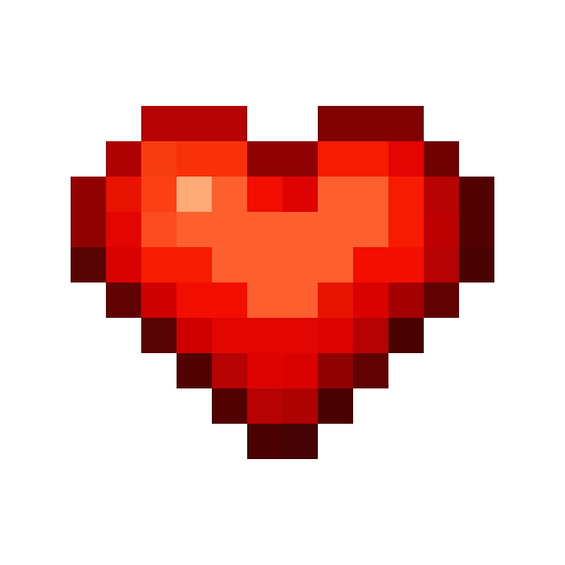 Small Red Heart — a red Minecraft Icon made with resourcepack.ai
