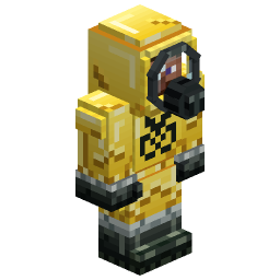 Yellow Hazmat Suit — a protective Minecraft Armor (3D) made with resourcepack.ai