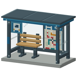 Bus Shelter — a Minecraft Model made with resourcepack.ai