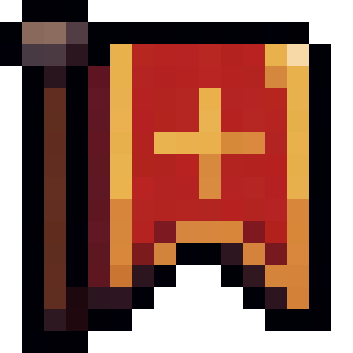 Red Banner — a Minecraft Item (2D) made with resourcepack.ai