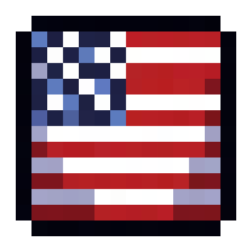 American Flag — a Minecraft Item (2D) made with resourcepack.ai