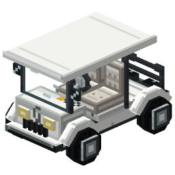 White Golf Cart — a Minecraft Model made with resourcepack.ai