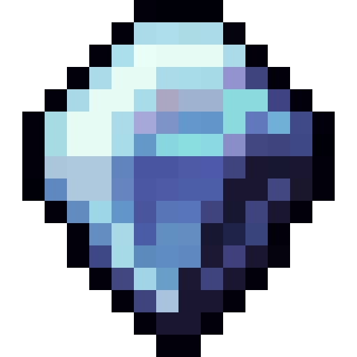Blue Opal Gem — a Minecraft Item (2D) made with resourcepack.ai