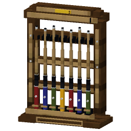 Pool Cue Rack — a Minecraft Model made with resourcepack.ai