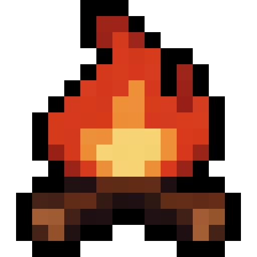 Campfire — a Minecraft Item (2D) made with resourcepack.ai