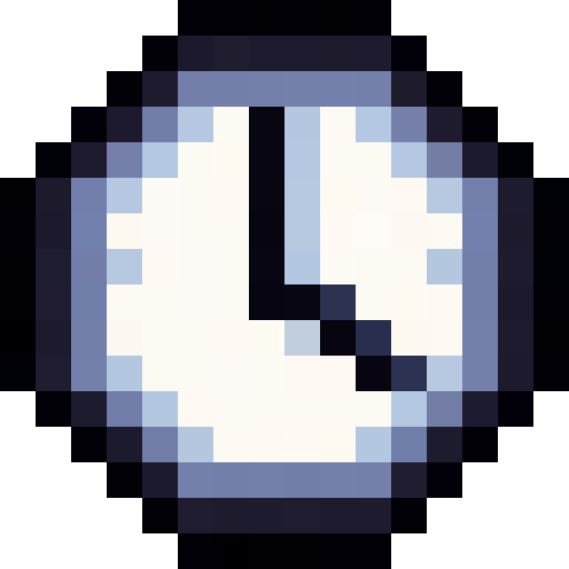 Blue Wall Clock — a Minecraft Icon made with resourcepack.ai