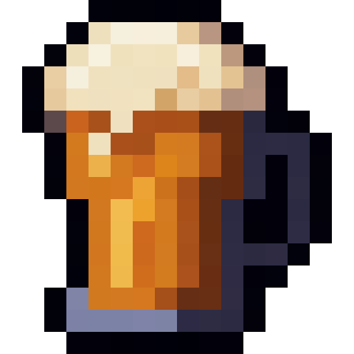 Pint Of Beer — a Minecraft Item (2D) made with resourcepack.ai