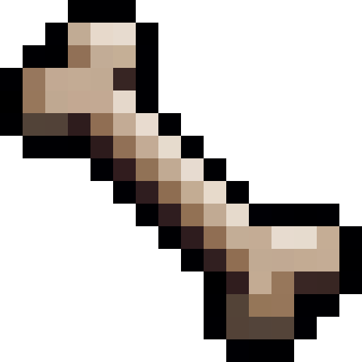 Bone — a Minecraft Item (2D) made with resourcepack.ai
