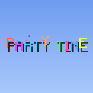 Party Text Effect — a Minecraft Text Effect made with resourcepack.ai