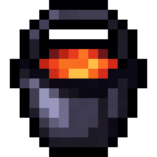 Lava Bucket — a Minecraft Item (2D) made with resourcepack.ai