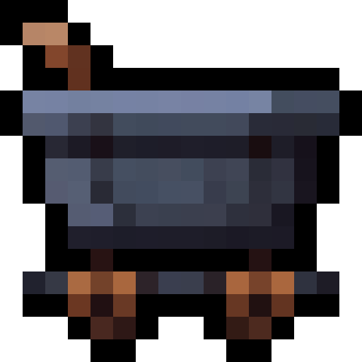Minecart — a Minecraft Item (2D) made with resourcepack.ai