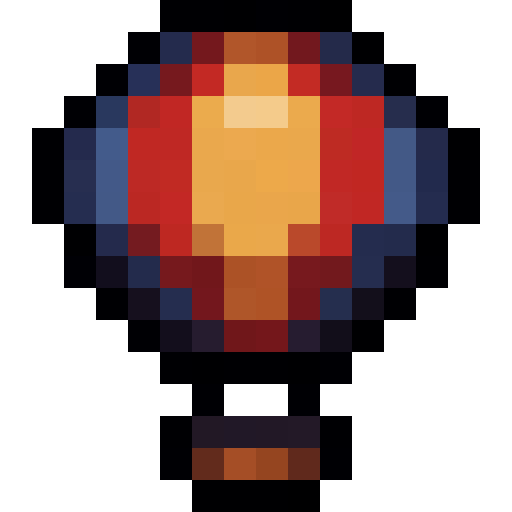 Hot Air Balloon — a Minecraft Item (2D) made with resourcepack.ai