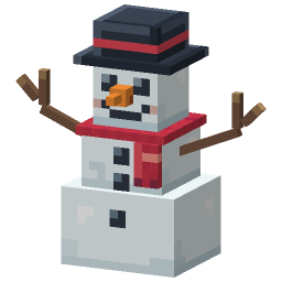 Top Hat Snowman — a Minecraft Model made with resourcepack.ai
