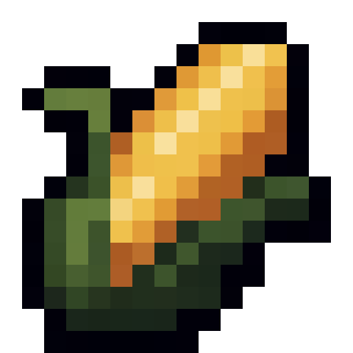 Corn On The Cob — a Minecraft Item (2D) made with resourcepack.ai