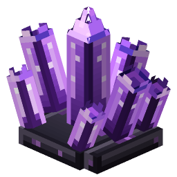 Violet Crystal Cluster — a Minecraft Model made with resourcepack.ai