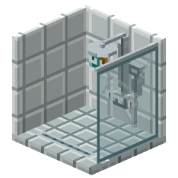 Walk-In Shower Cubicle — a Minecraft Model made with resourcepack.ai
