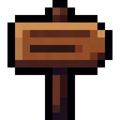 Wooden Signpost — a Minecraft Item (2D) made with resourcepack.ai