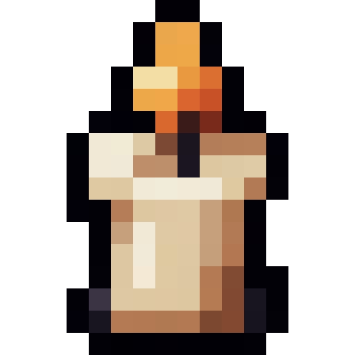 Small Candle — a candle Minecraft Item (2D) made with resourcepack.ai
