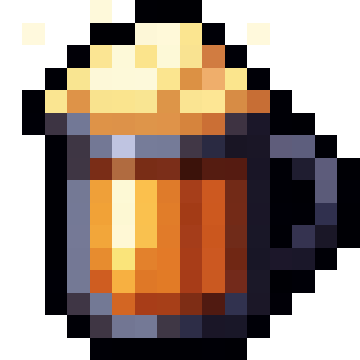 Butterbeer Mug — a mug Minecraft Item (2D) made with resourcepack.ai