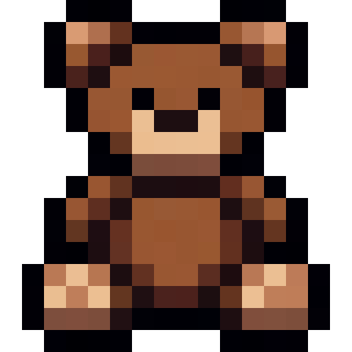 Teddy Bear — a Minecraft Item (2D) made with resourcepack.ai