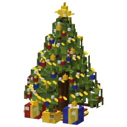 Decorated Christmas Tree — a Minecraft Model made with resourcepack.ai
