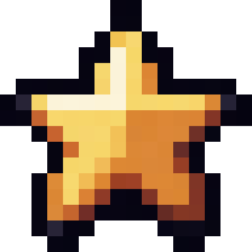 Golden Star Badge — a Minecraft Icon made with resourcepack.ai