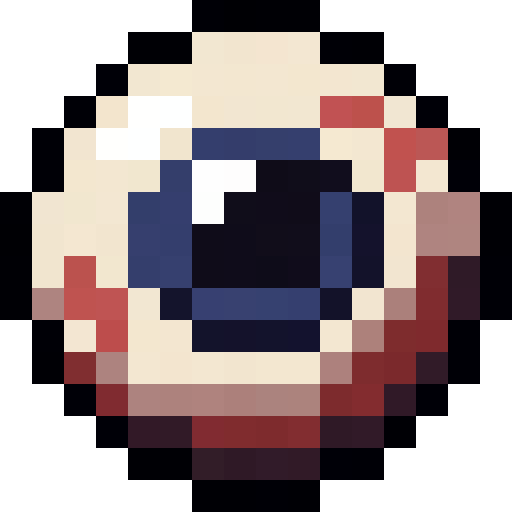 Creepy Eyeball — a Minecraft Item (2D) made with resourcepack.ai