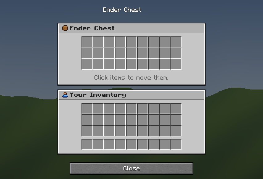 Ender Chest — a Minecraft Dialog made with resourcepack.ai