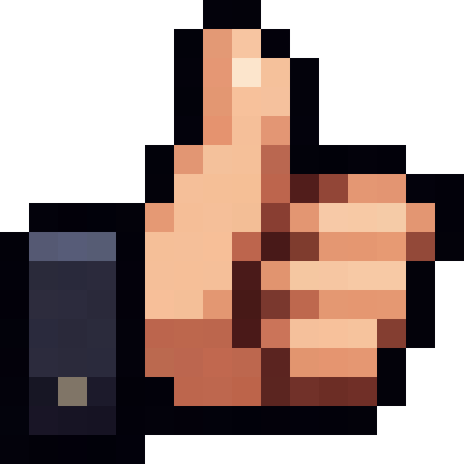 Thumbs Up Hand — a Minecraft Icon made with resourcepack.ai