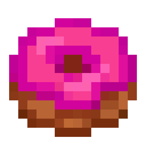 Pink Glazed Donut — a Minecraft Item made with resourcepack.ai