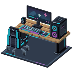 RGB Gaming Battlestation — a Minecraft Model made with resourcepack.ai
