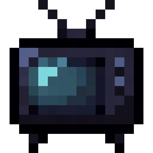 Retro Television — a Minecraft Item (2D) made with resourcepack.ai