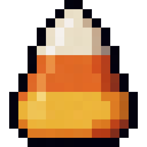 Candy Corn — a Minecraft Item (2D) made with resourcepack.ai