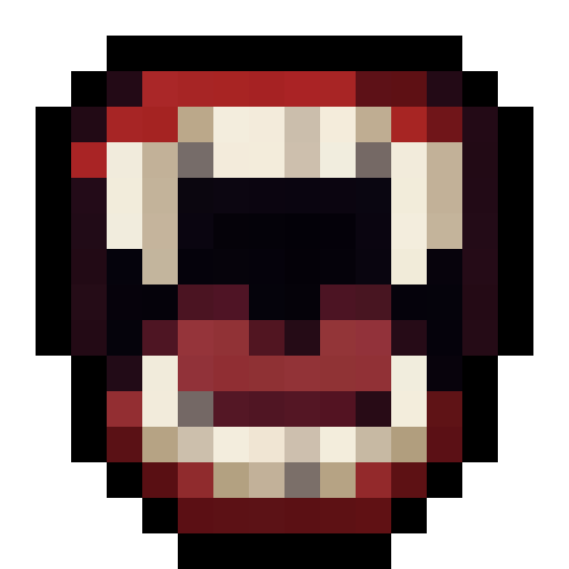 Vampire Fangs — a Minecraft Item (2D) made with resourcepack.ai