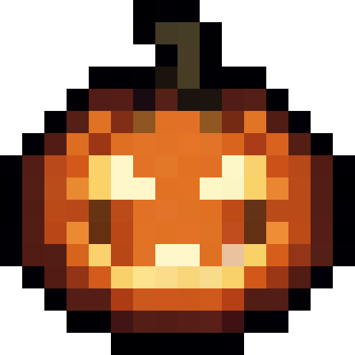 Carved Jack-O-Lantern — a Minecraft Item (2D) made with resourcepack.ai