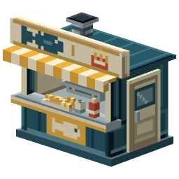 Fish And Chips Kiosk — a Minecraft Model made with resourcepack.ai