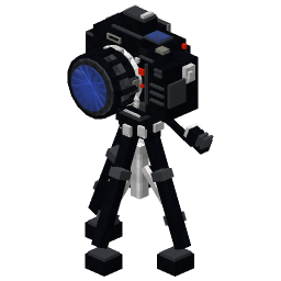 DSLR Camera Tripod — a black Minecraft Model made with resourcepack.ai