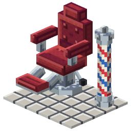 Barber Chair And Pole — a Minecraft Model made with resourcepack.ai