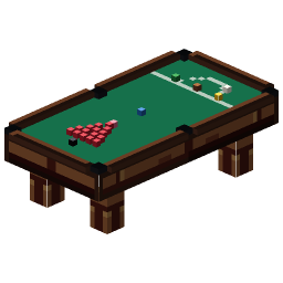 Break-Off Snooker Table — a Minecraft Model made with resourcepack.ai