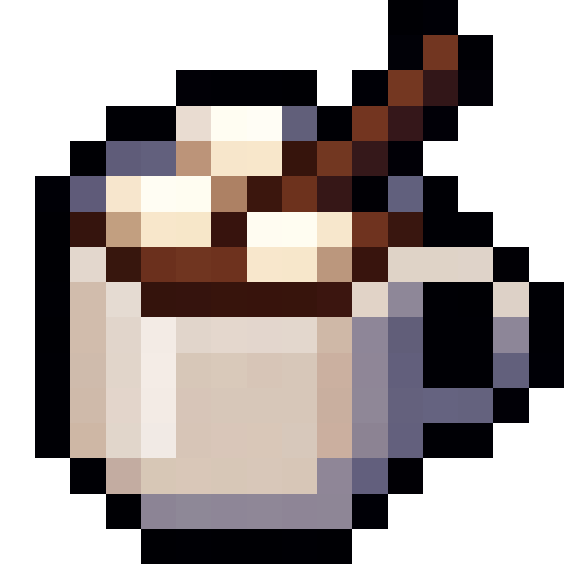 Hot Chocolate Mug — a Minecraft Item (2D) made with resourcepack.ai