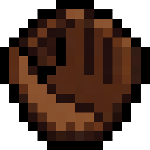 Baseball Glove — a Minecraft Item (2D) made with resourcepack.ai