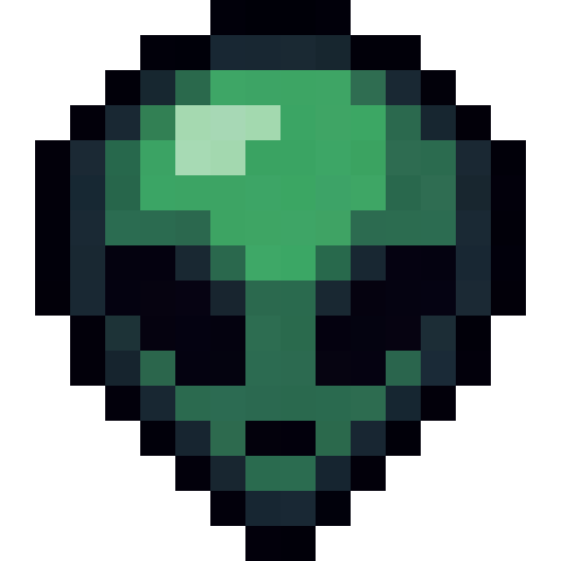 Green Alien Face — a Minecraft Icon made with resourcepack.ai