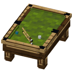 Pool Table — a green Minecraft Model made with resourcepack.ai