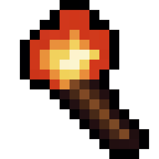 Torch — a Minecraft Item (2D) made with resourcepack.ai