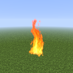Realistic Fire — a Minecraft Shader made with resourcepack.ai