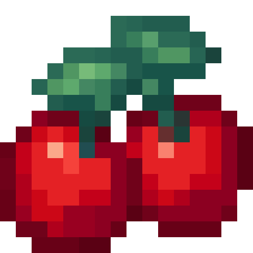 Red Cherries — a Minecraft Icon made with resourcepack.ai