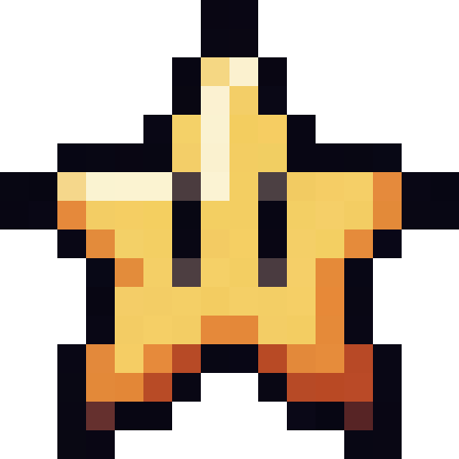 Yellow Star — a Minecraft Item (2D) made with resourcepack.ai