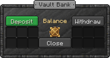 Bank Inventory — a Minecraft GUI made with resourcepack.ai