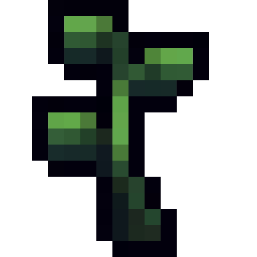 Green Hanging Vine — a Minecraft Item (2D) made with resourcepack.ai
