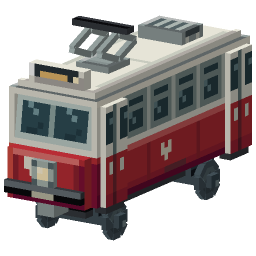 Vienna Tram Minecart — a urban Minecraft Model made with resourcepack.ai